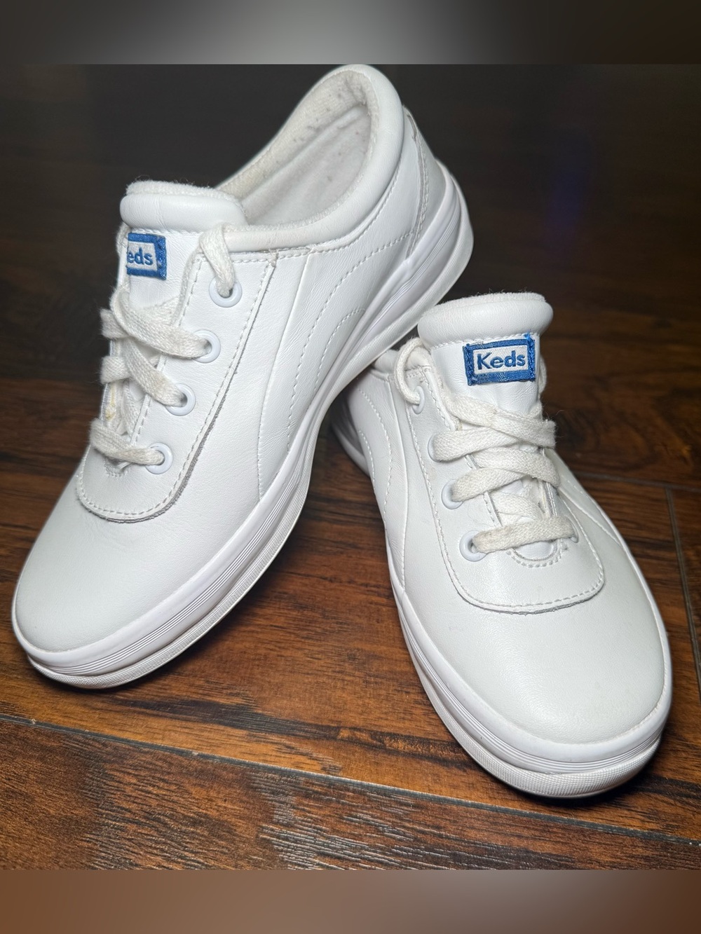 Keds Ritzzy 2 White Lace-Up Low Top Sneakers Memory Foam Kids US 1M EU 32.5